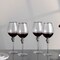 Rimmed Red Wine Glasses with Diamond Rhinestone Accent - 18 oz, 10 Inches Tall - Perfect Toasting Glasses for Bride and Groom, Great for Party, Wedding Anniversary and Special Occasion